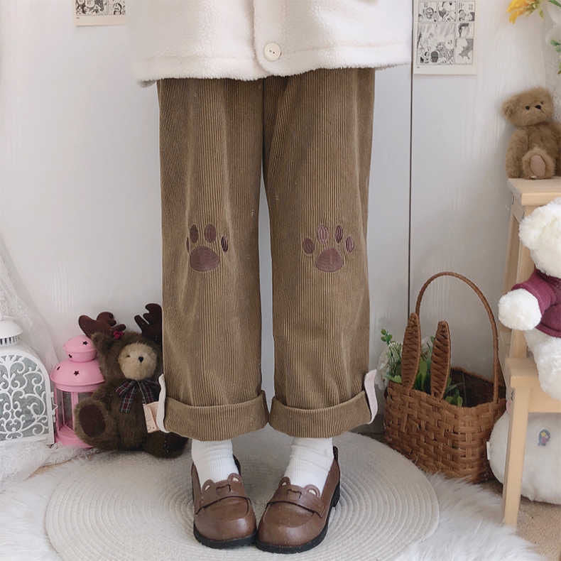 Puppy Paw Print Corduroy Pants - Image 2