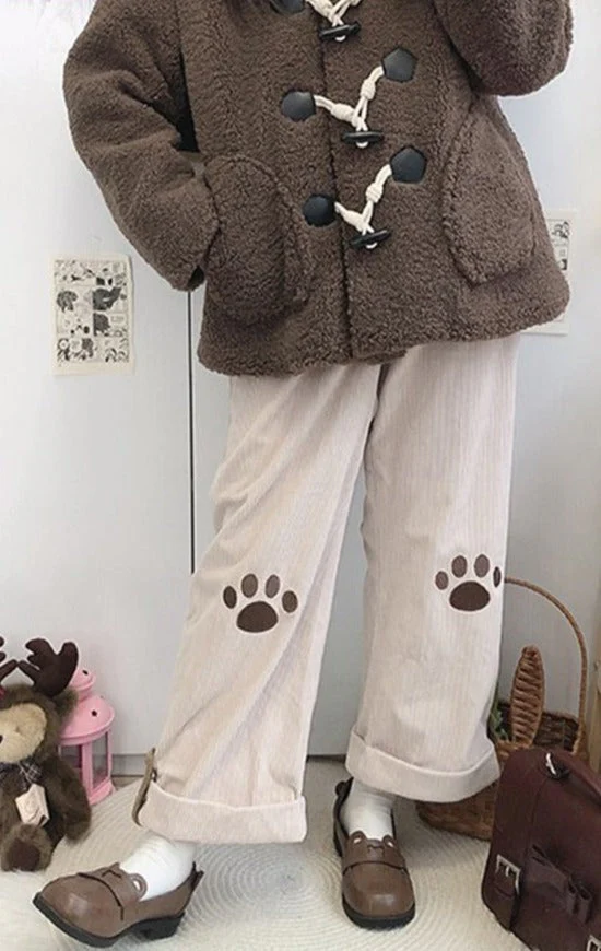 Puppy Paw Print Corduroy Pants - Image 4