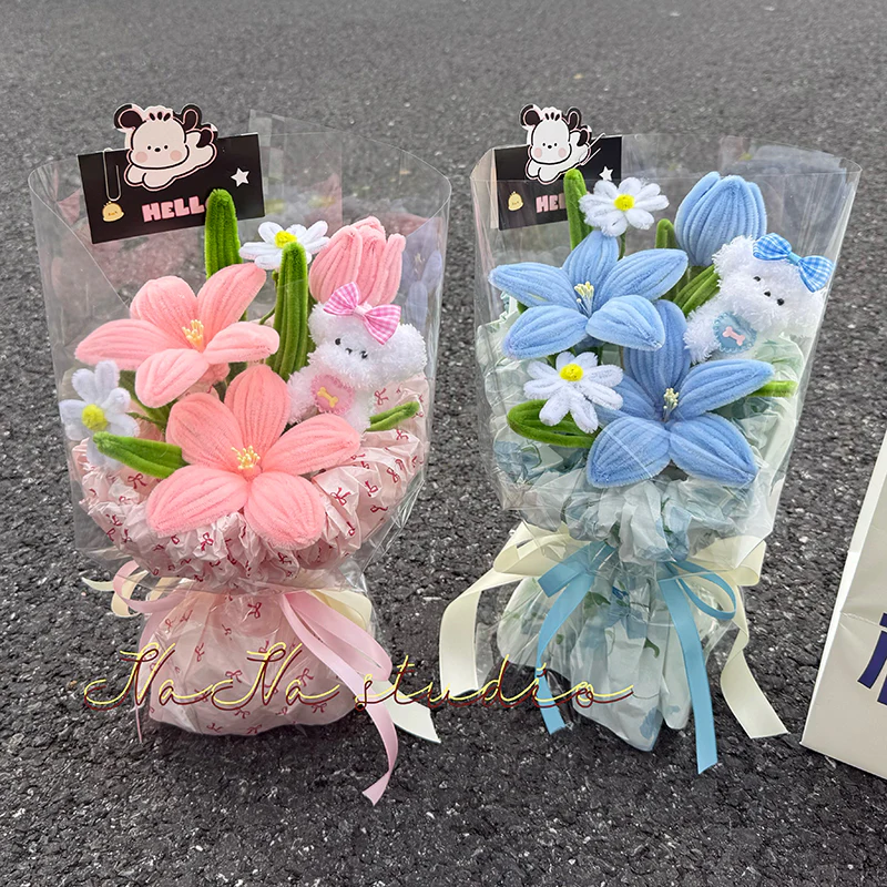 Puppy Twister Stick Bouquet - Image 2