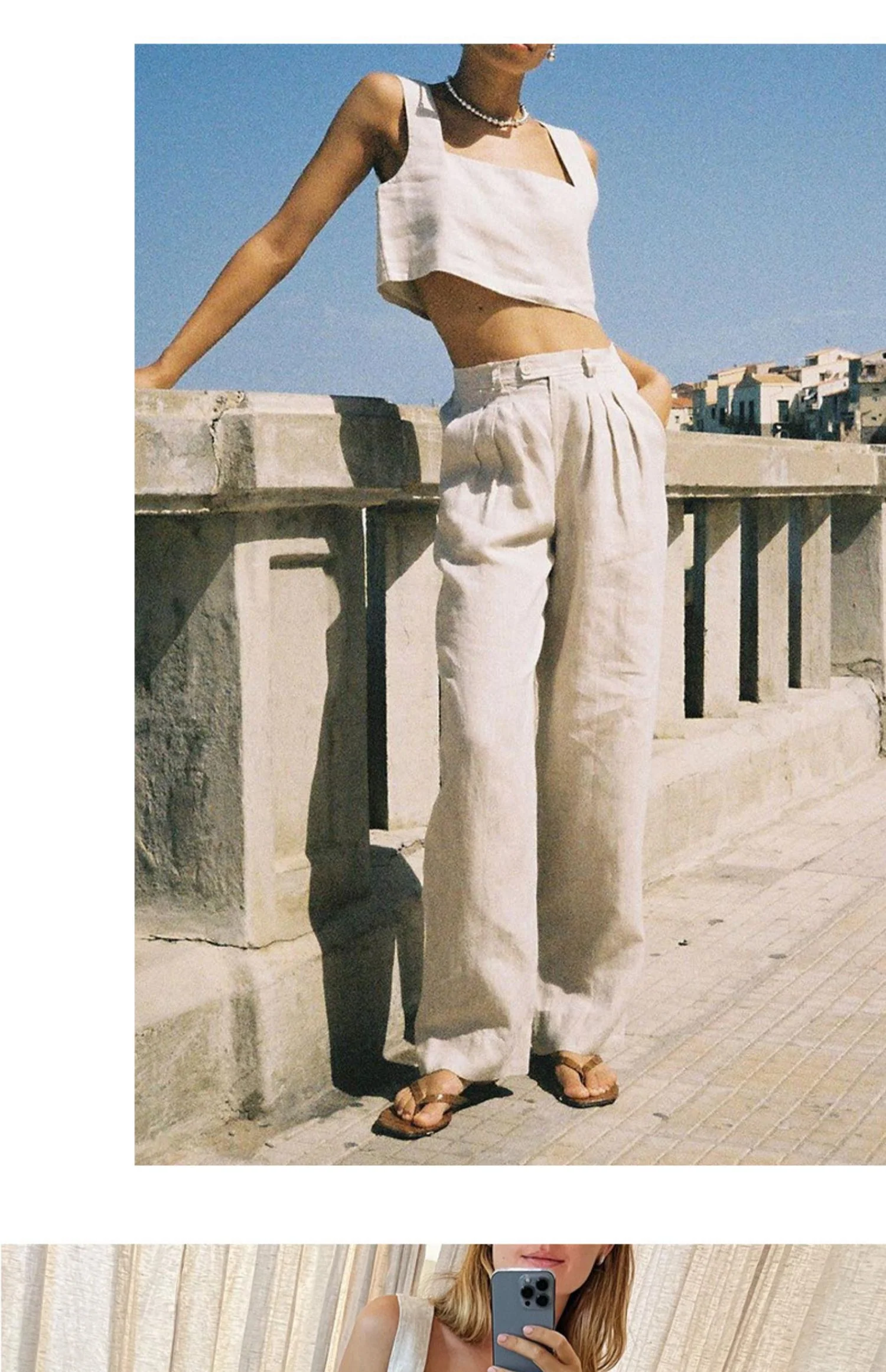 Pure Comfort Linen Crop Top - Image 5