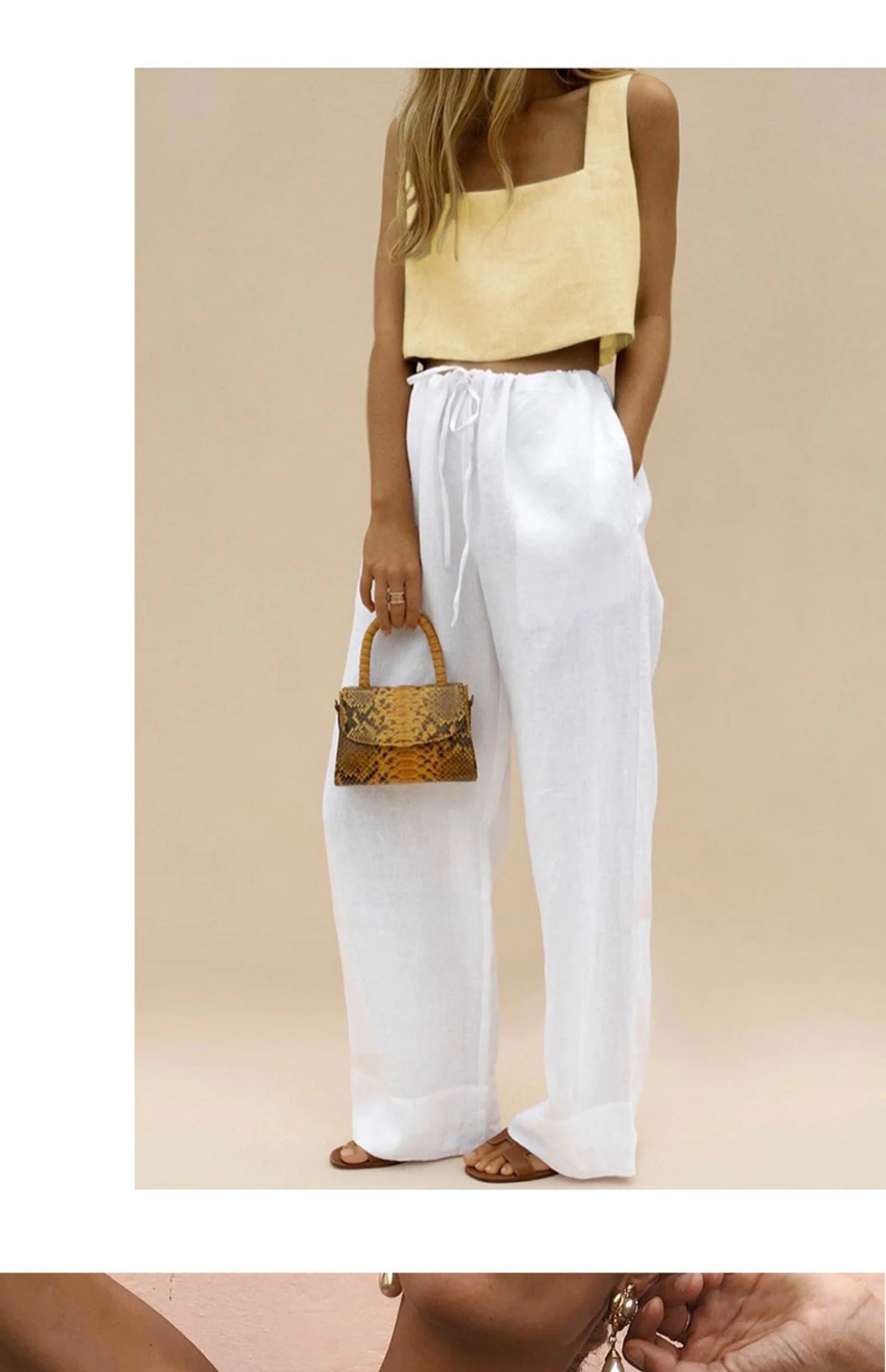Pure Comfort Linen Crop Top - Image 6