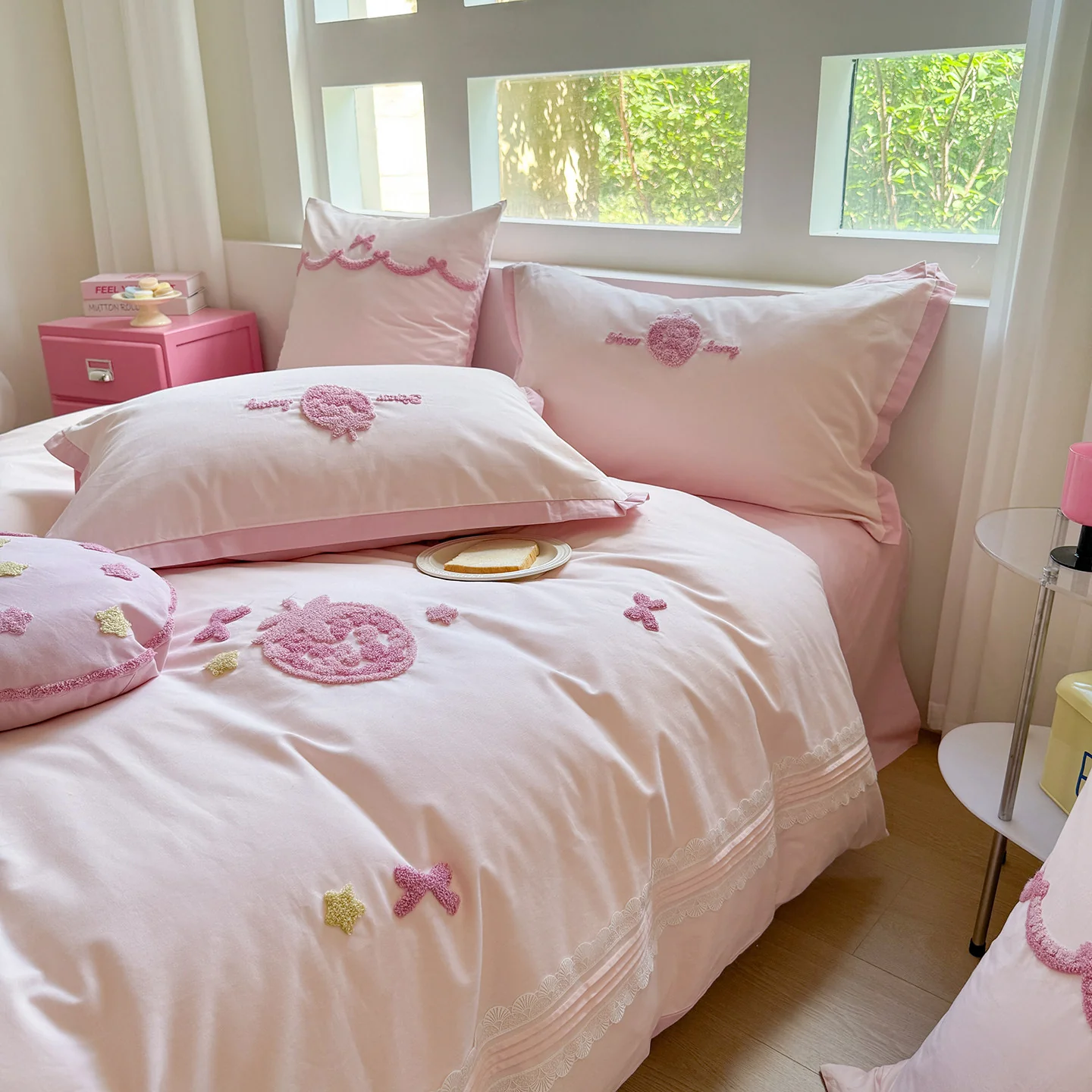 Pure cotton brushed quilt four-piece set - Image 3
