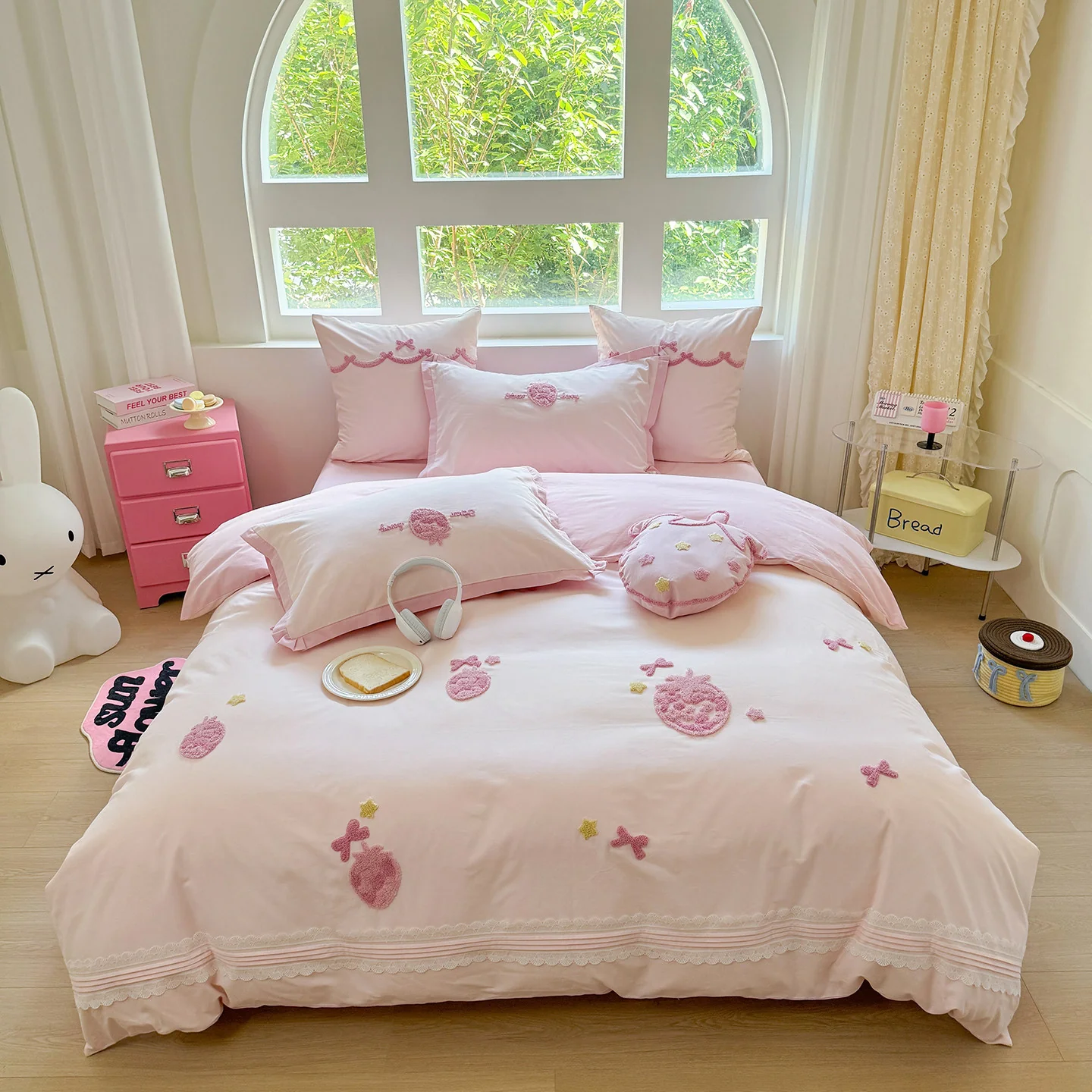 Pure cotton brushed quilt four-piece set - Image 5