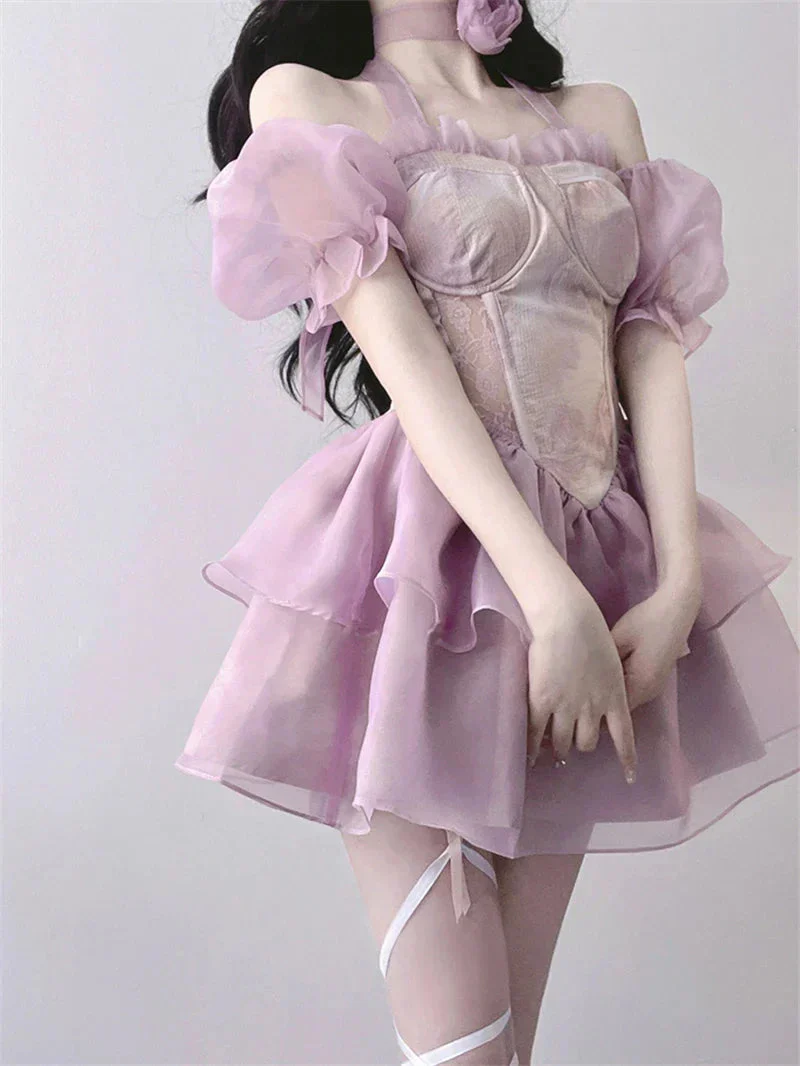 Purple Ethereal Fairy Dress - Image 4