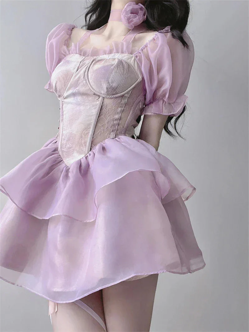 Purple Ethereal Fairy Dress - Image 3