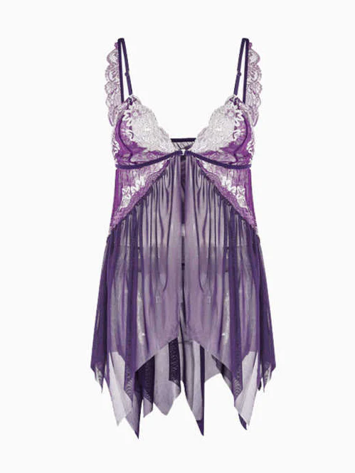 Purple Lace Pajamas