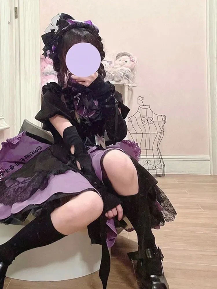 Purple Spade Cosplay Dress - Image 8