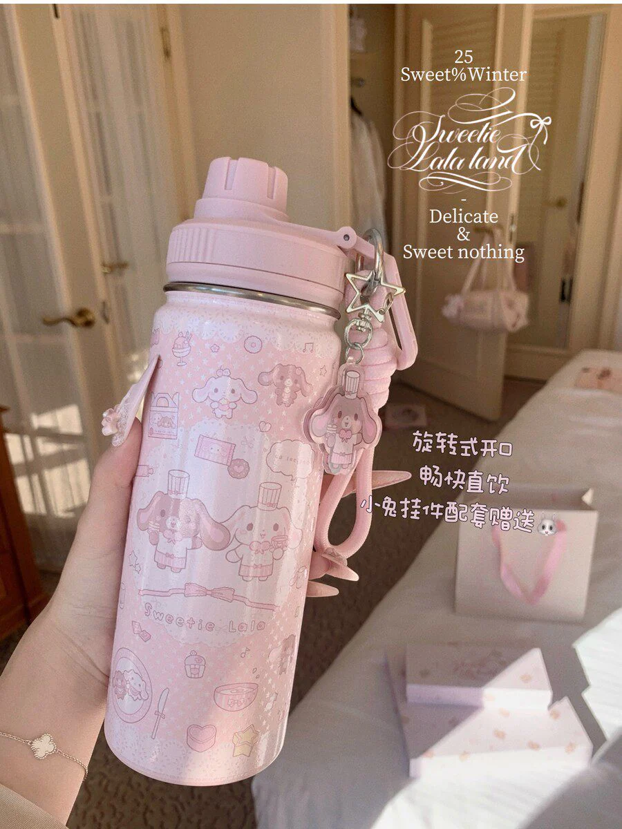 rabbit cute kawaii water bottle - Image 3