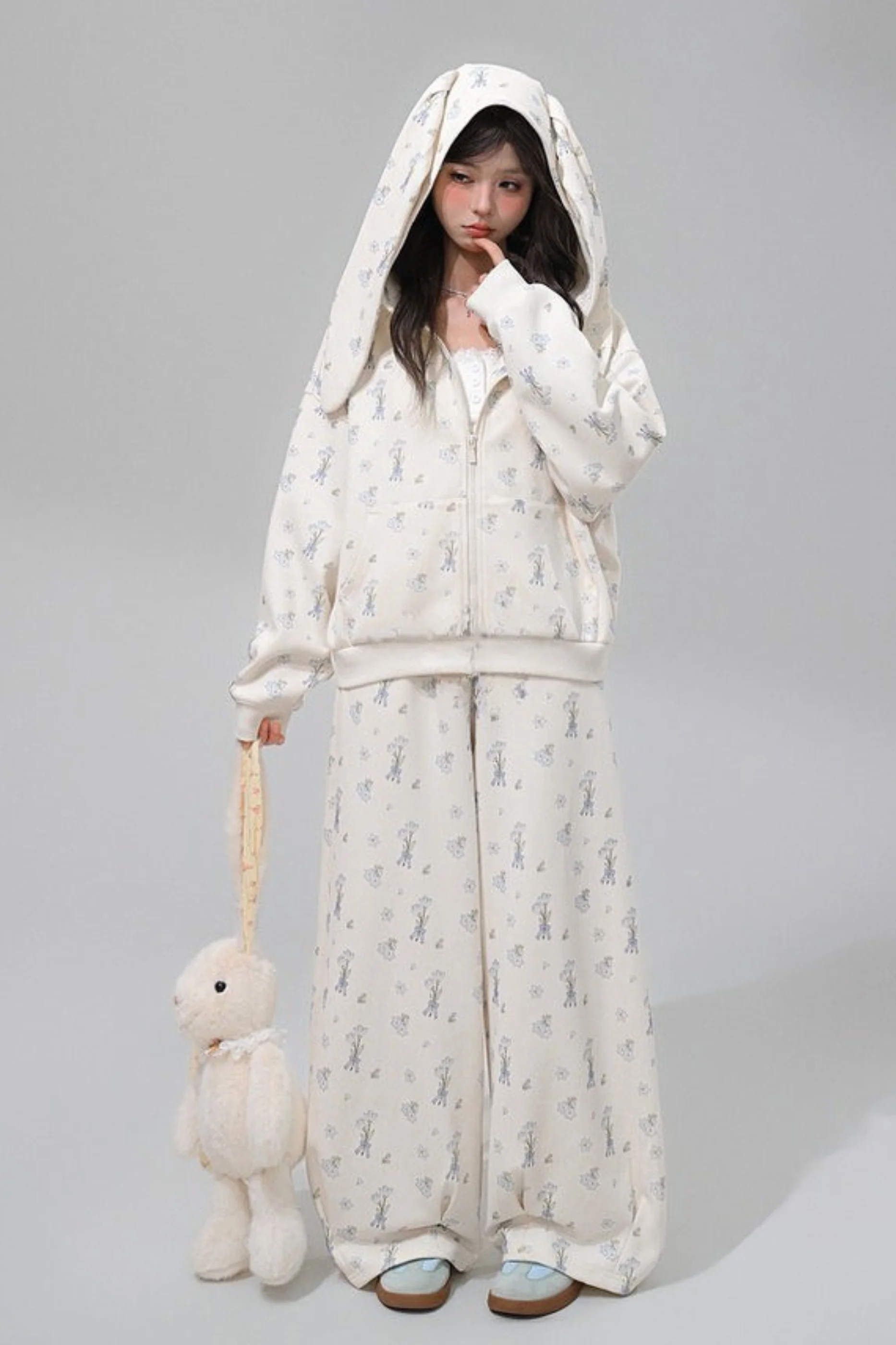 Rabbit Ear Hooded Jacket + Pants
