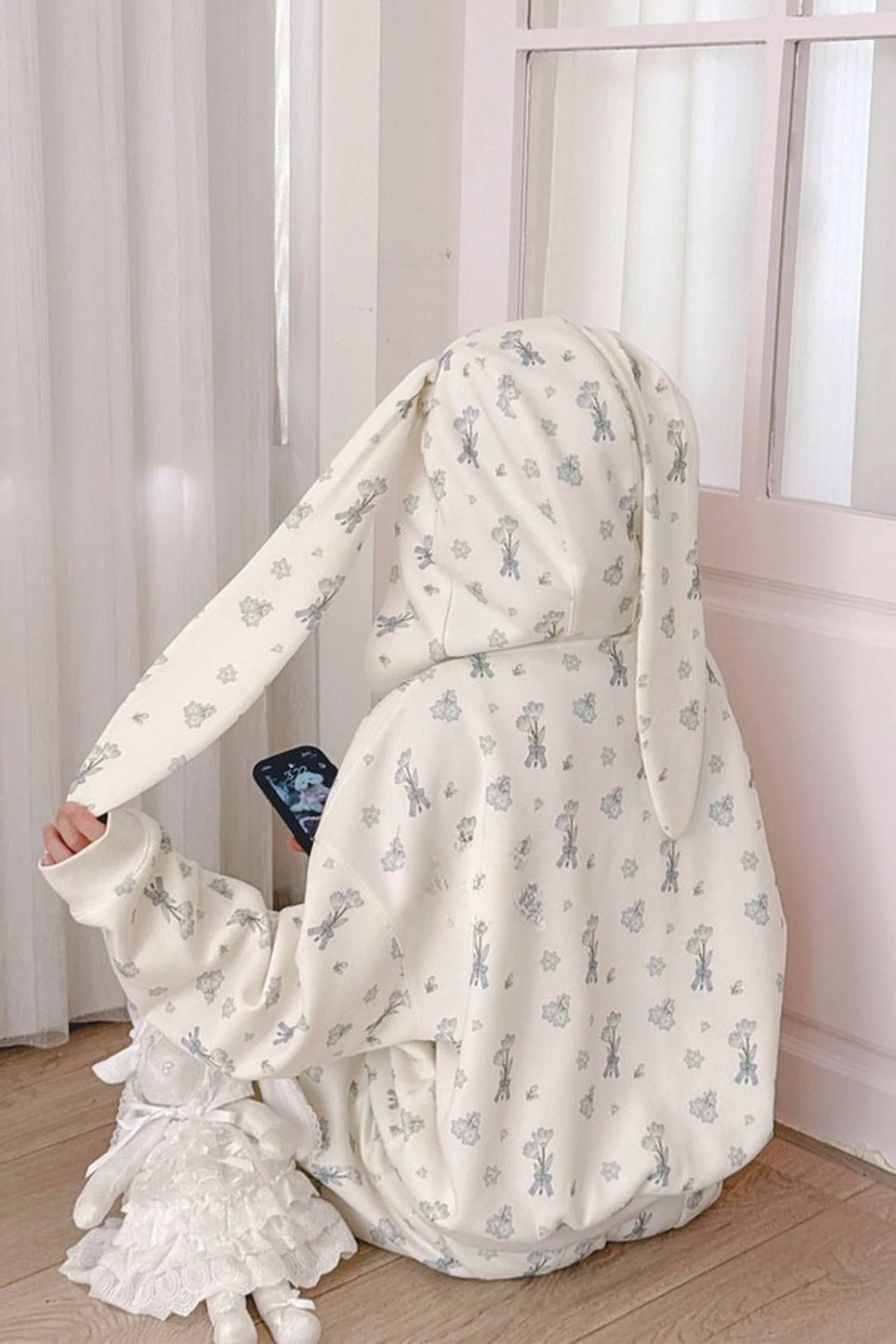 Rabbit Ear Hooded Jacket + Pants - Image 10