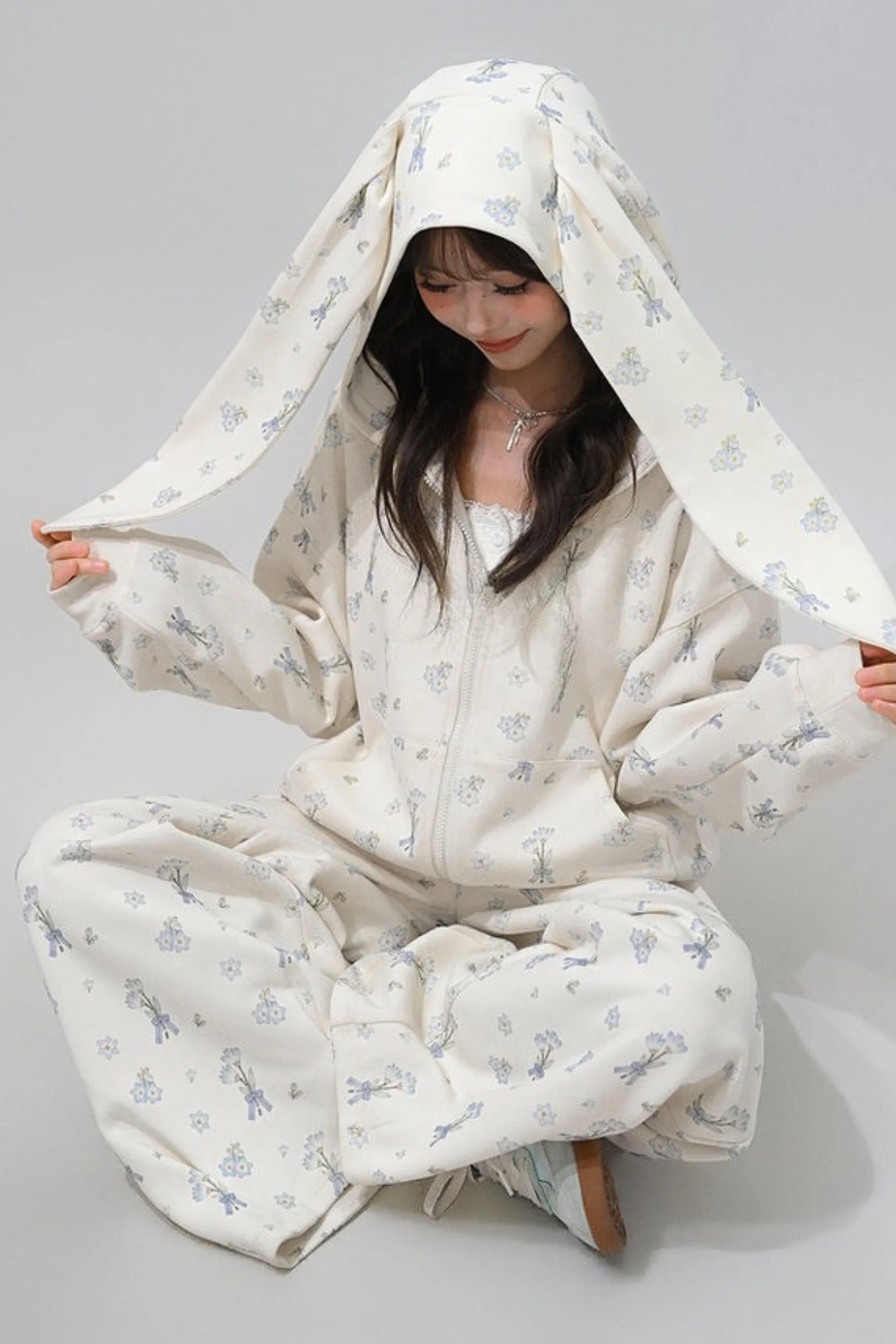 Rabbit Ear Hooded Jacket + Pants - Image 5