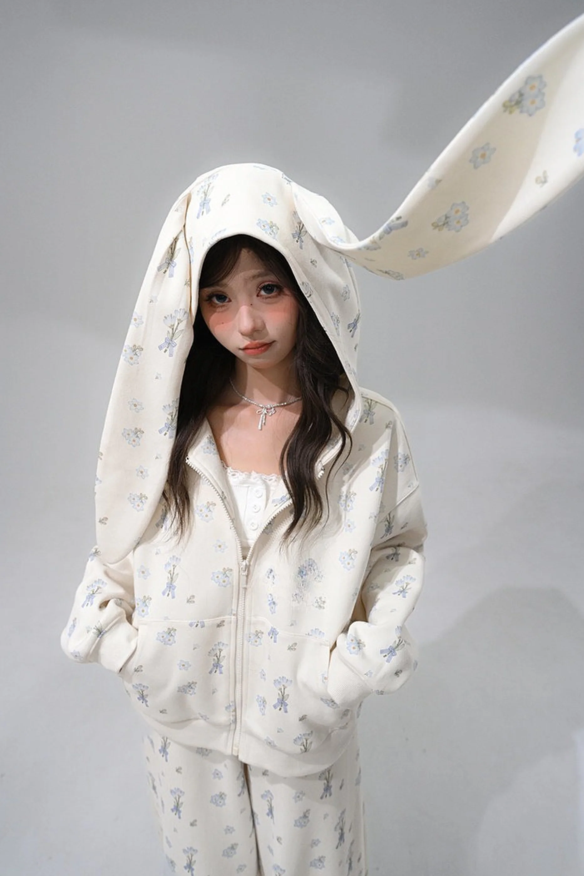 Rabbit Ear Hooded Jacket + Pants - Image 6