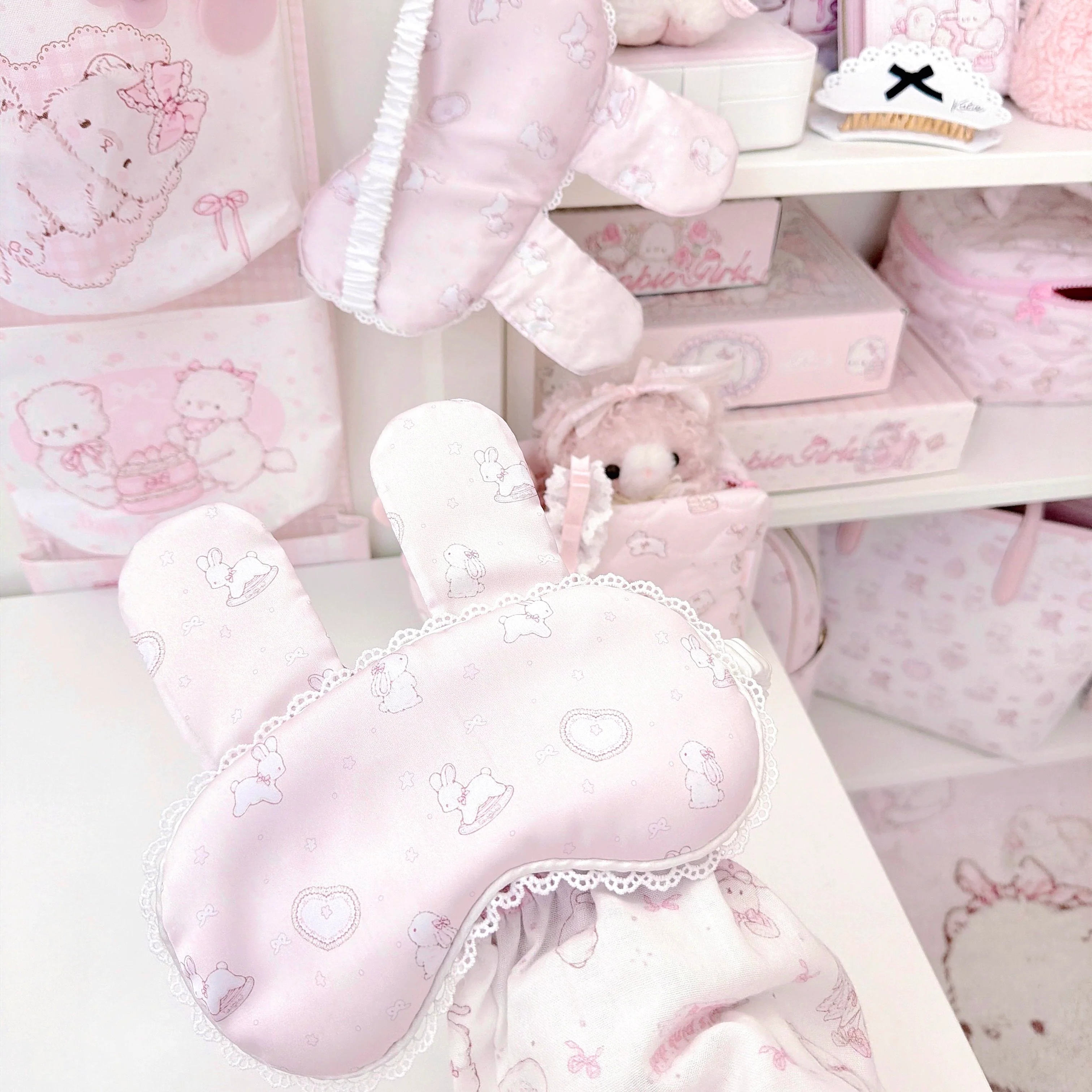 Rabbit ear lace eye mask - Image 5