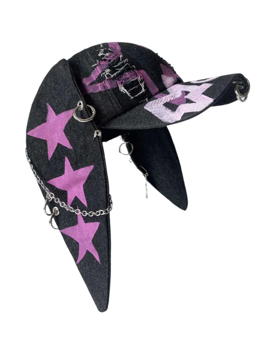 Rabbit Ears Punk Y2K Cap - Image 3
