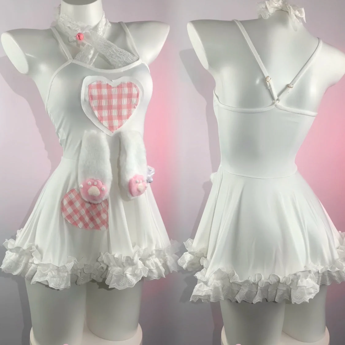 Rabbit ears suspender dress - Image 2