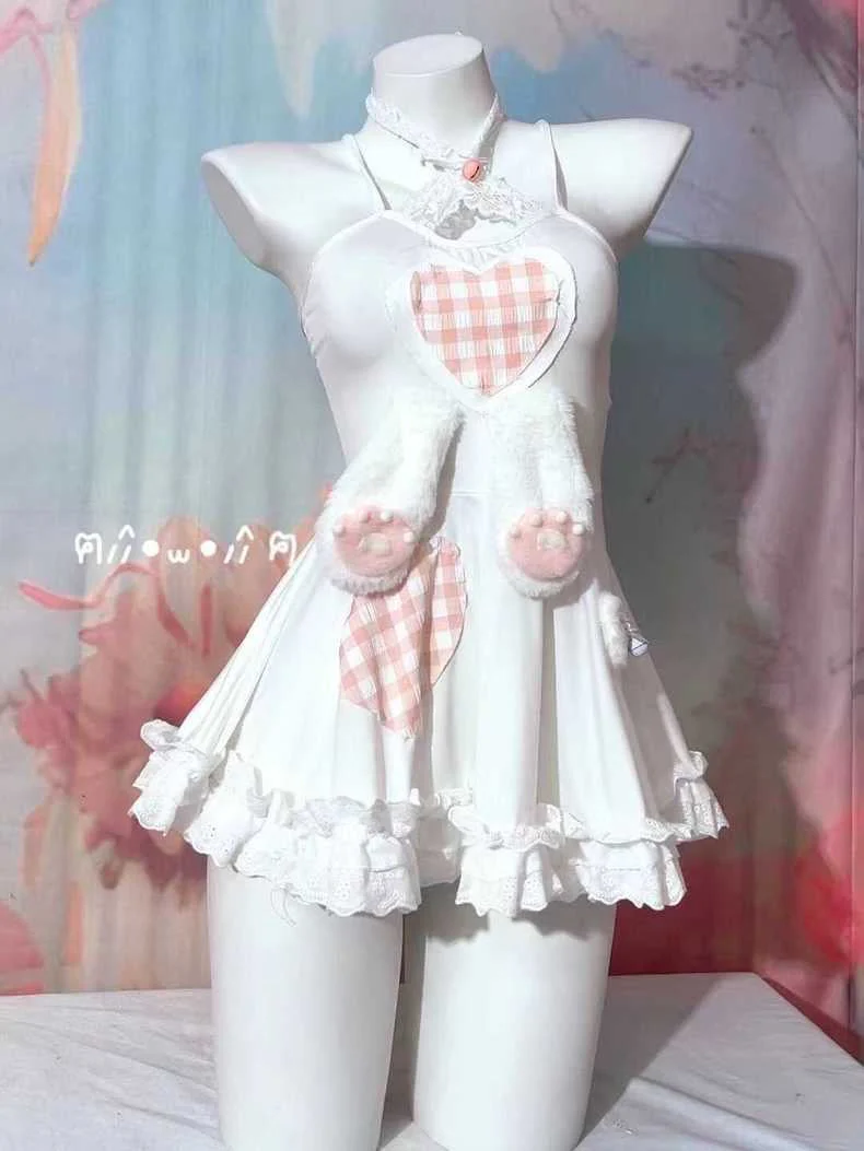 Rabbit ears suspender dress - Image 5