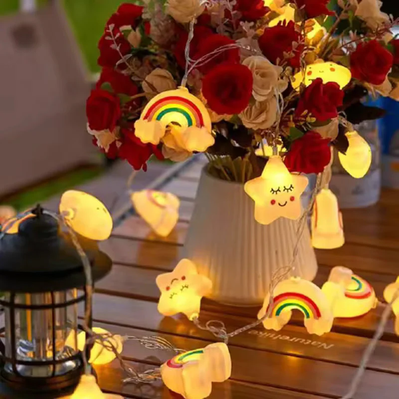 Rainbow Star LED String Lights - Image 2