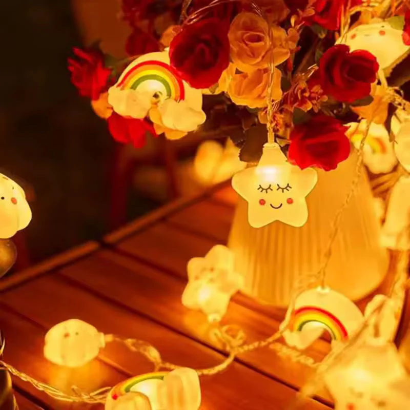 Rainbow Star LED String Lights - Image 3