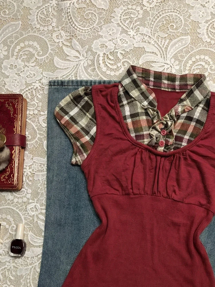 red plaid shirt - Image 2