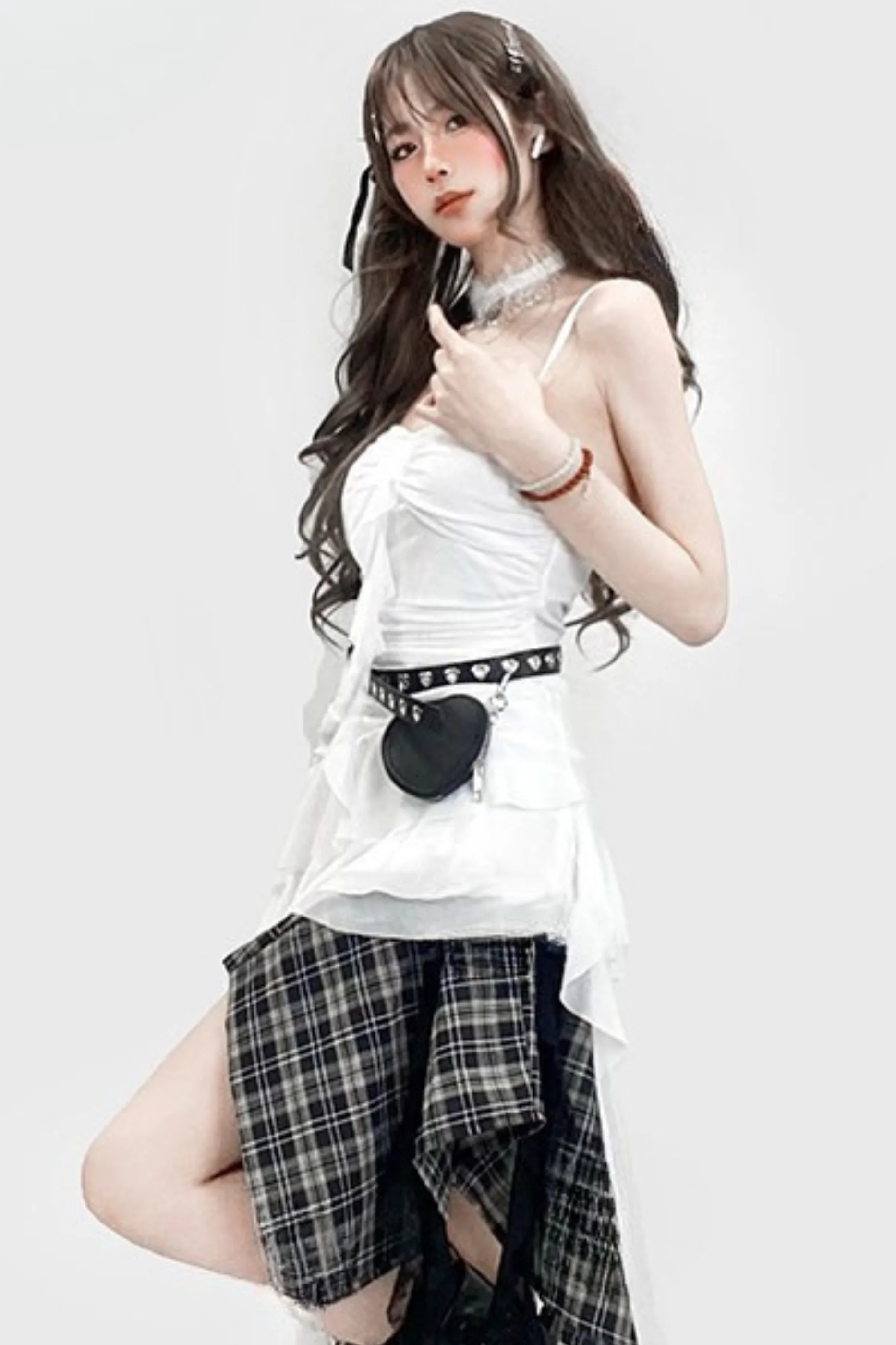 Retro Asymmetrical Camisole - Image 3