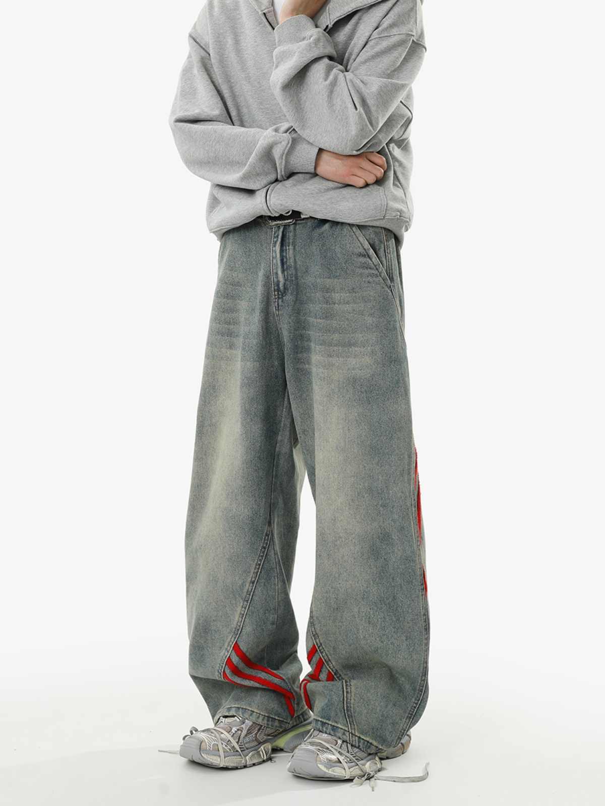 Retro Baggy Wide-leg Jeans - Image 2