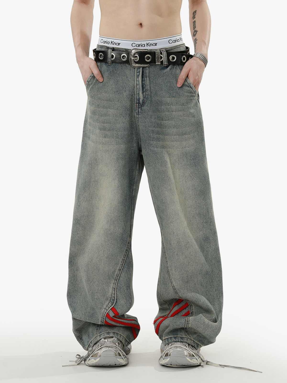 Retro Baggy Wide-leg Jeans - Image 3
