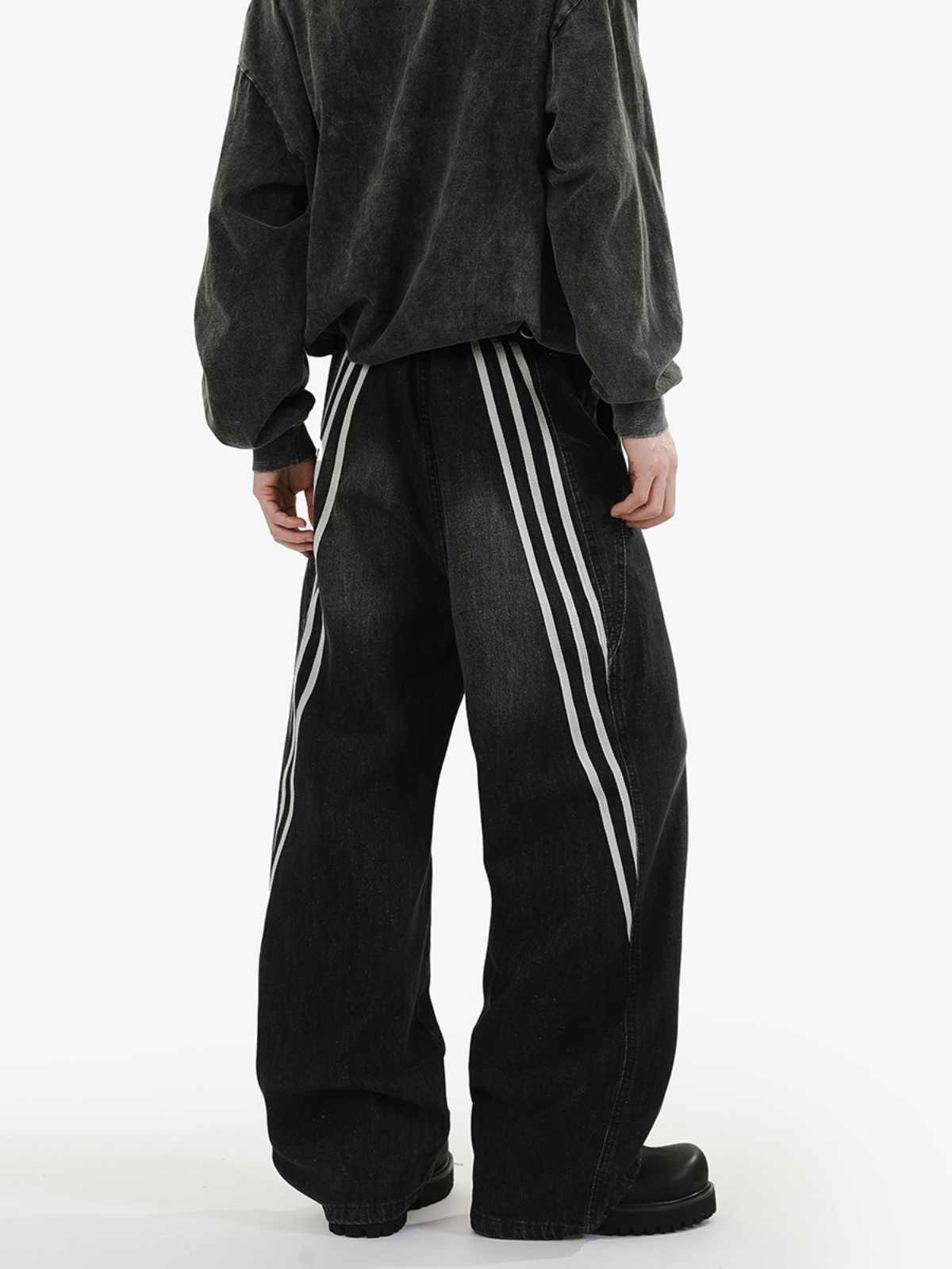 Retro Baggy Wide-leg Jeans - Image 5