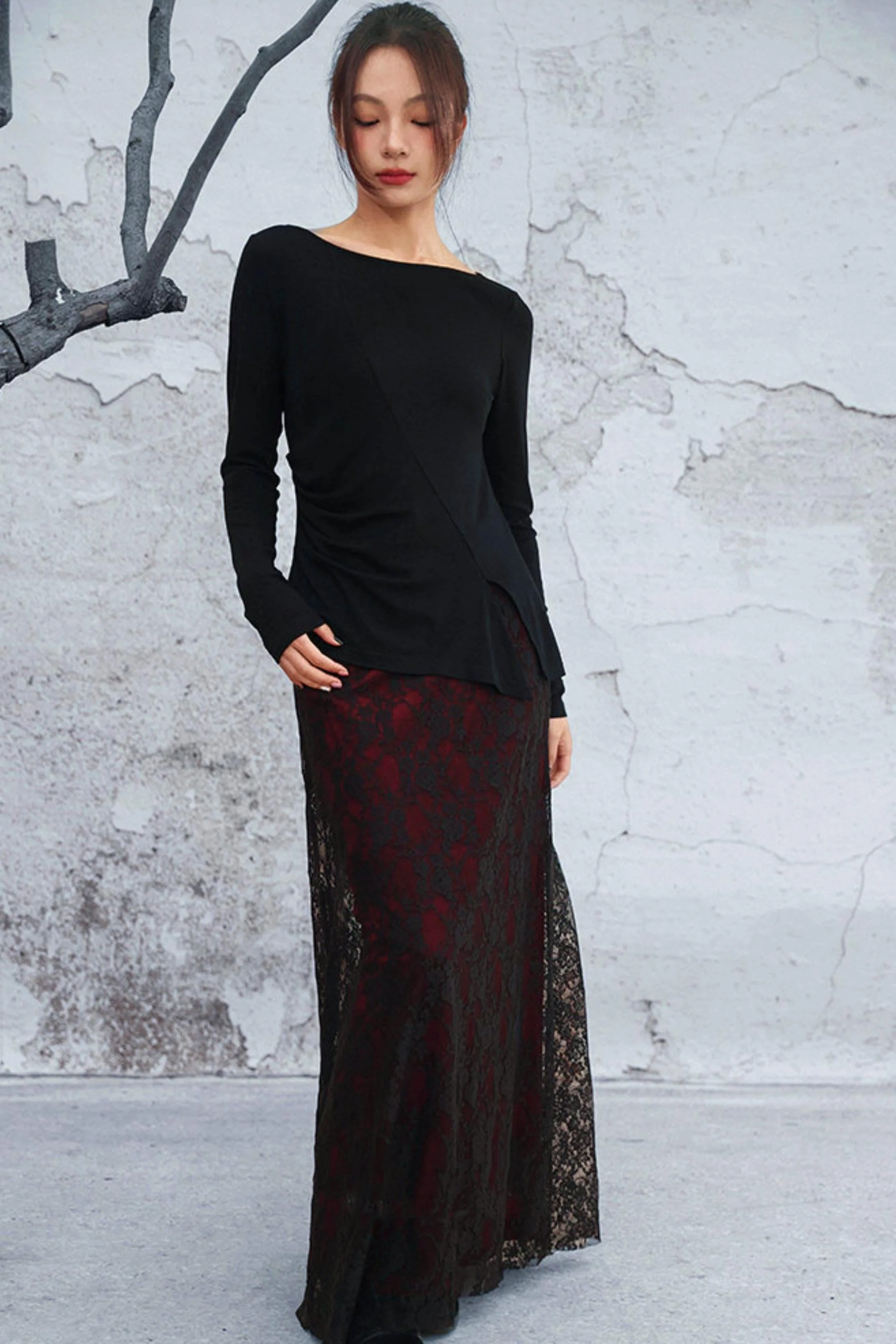 Edgy Retro Lace Skirt - Image 7