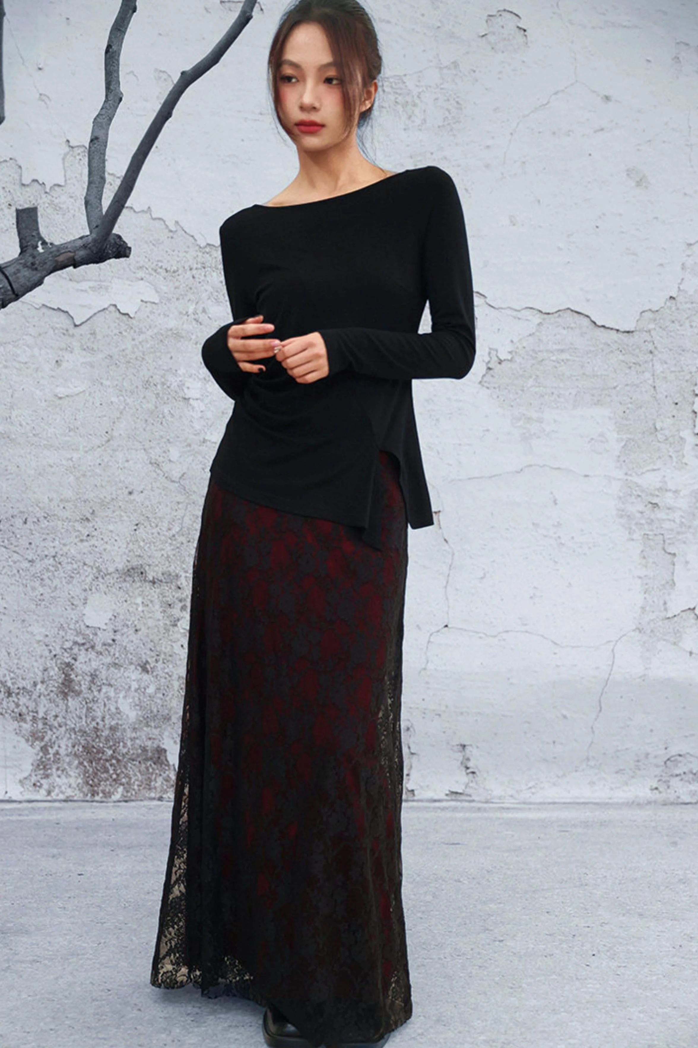 Edgy Retro Lace Skirt - Image 8
