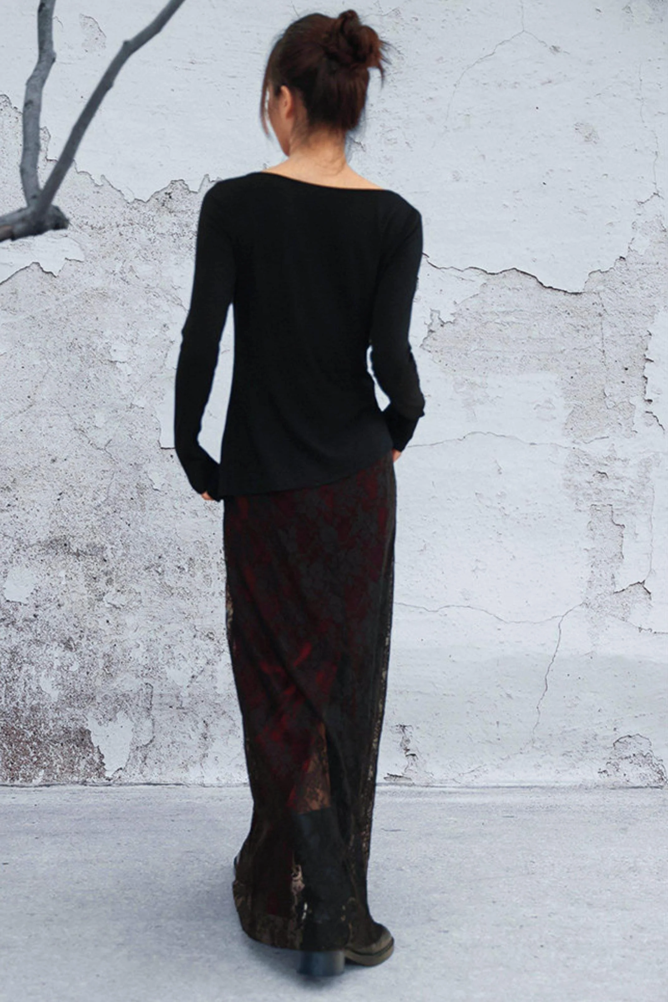 Edgy Retro Lace Skirt - Image 9