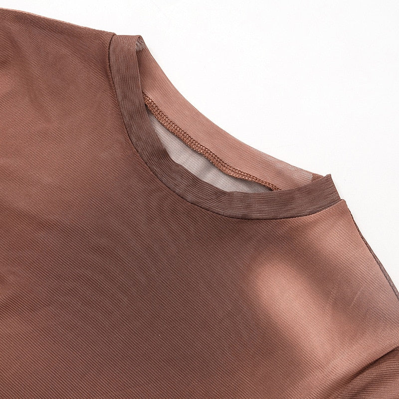 Retro Brown Grunge Long-Sleeve T-shirt - Image 5