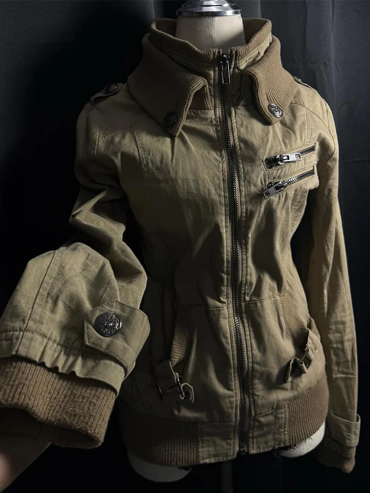 retro brown jacket - Image 2