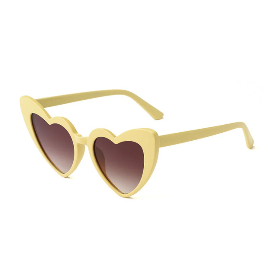 Retro Cat Eye Heart Shape Sunglasses - Image 8