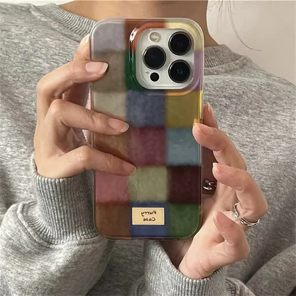Retro Color Block iPhone Case - Image 2