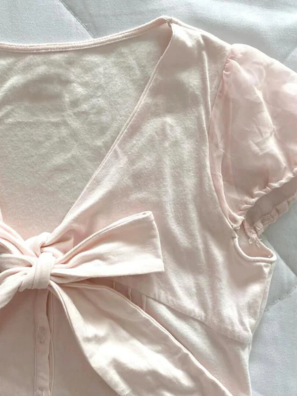 retro coquette bow shirt - Image 3