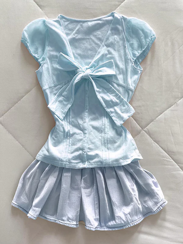 retro coquette bow shirt - Image 4