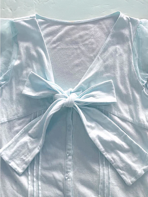 retro coquette bow shirt - Image 5
