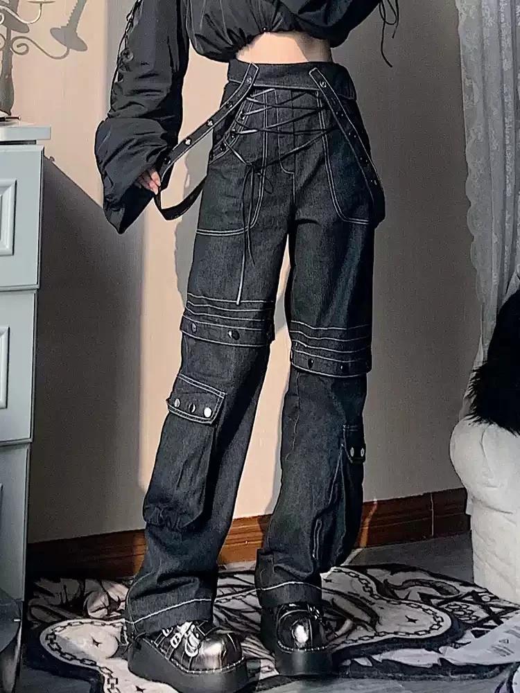 Retro deconstructed streets jeans - Image 4