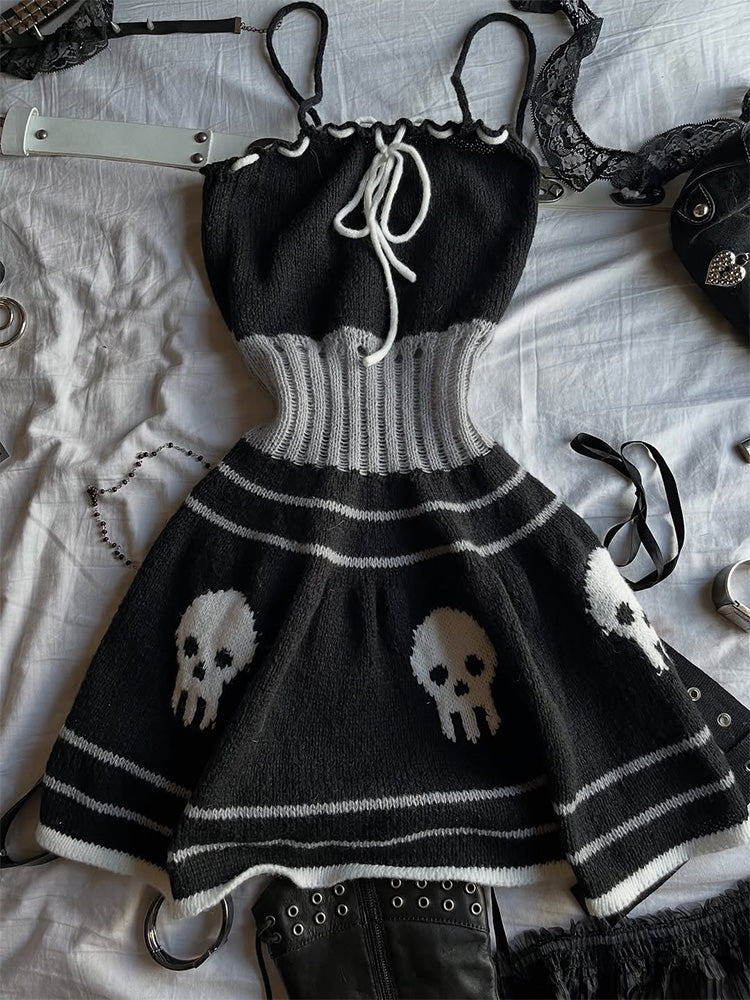 retro goth knitted dress - Image 3