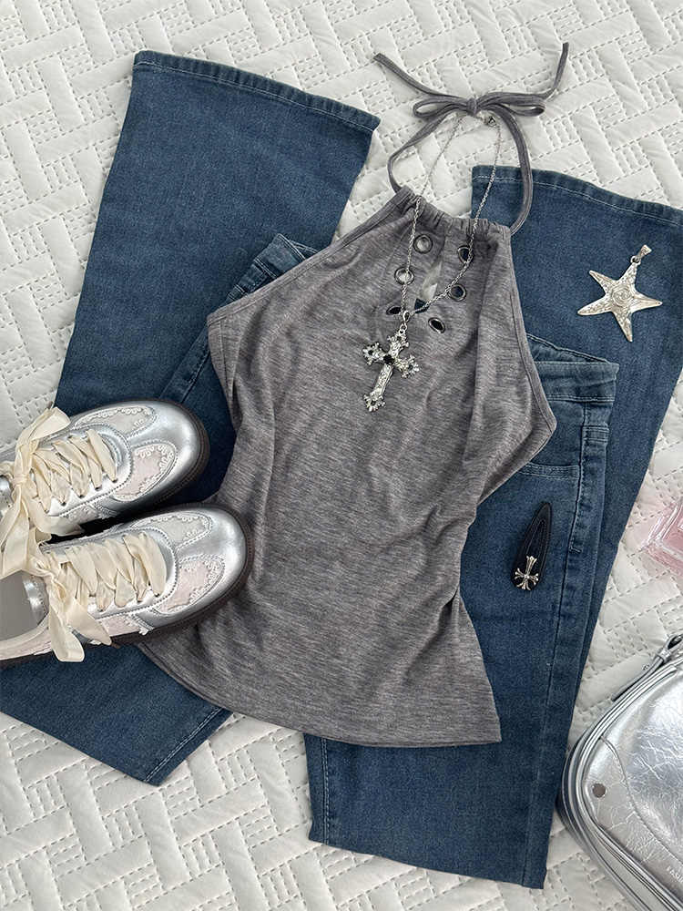 Retro Gray Top - Image 2