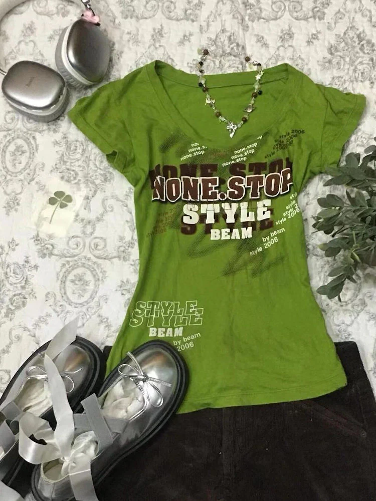 retro green shirt - Image 2