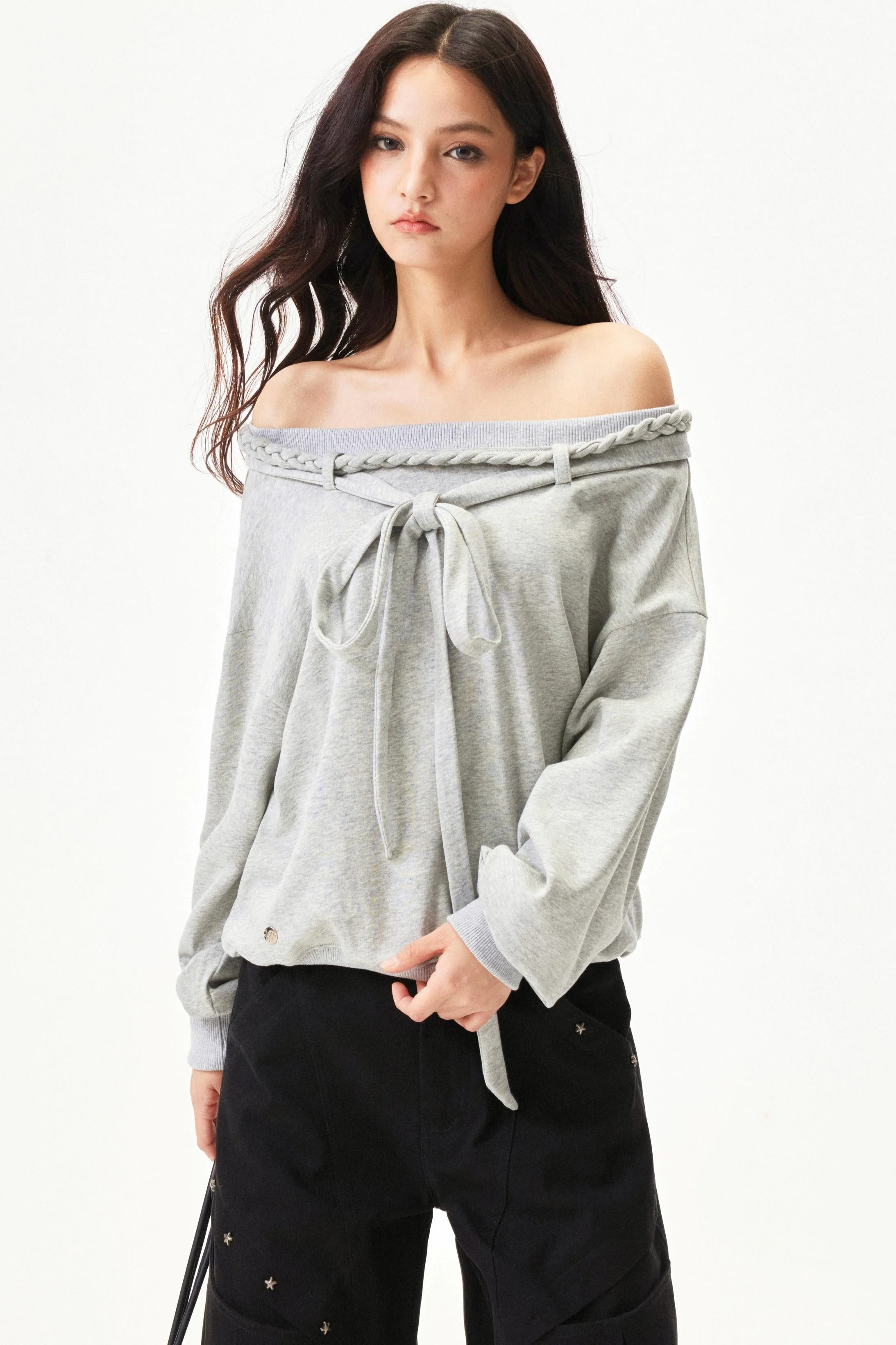 Retro Hand Knit One Shoulder Top - Image 23