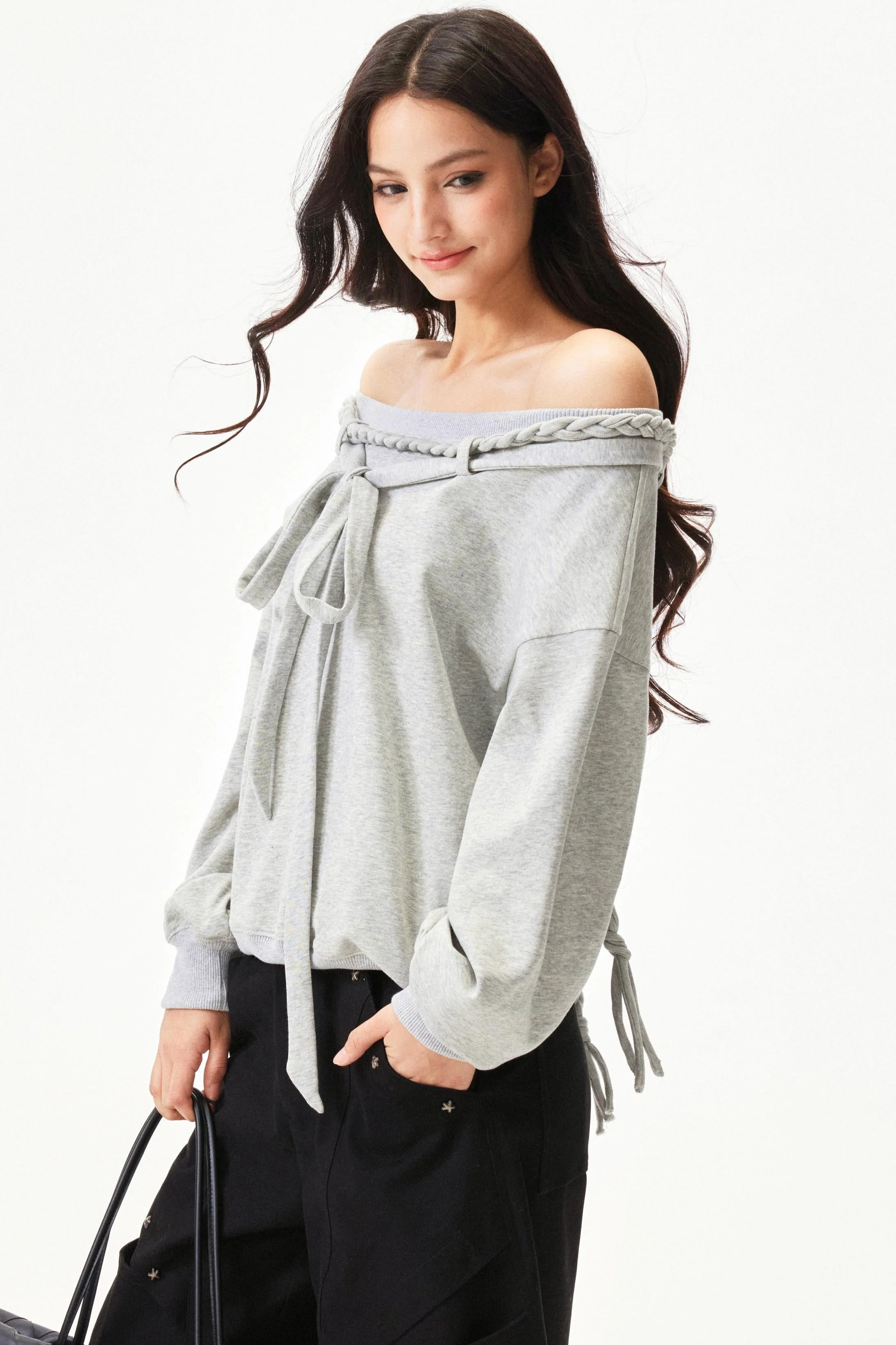 Retro Hand Knit One Shoulder Top - Image 13