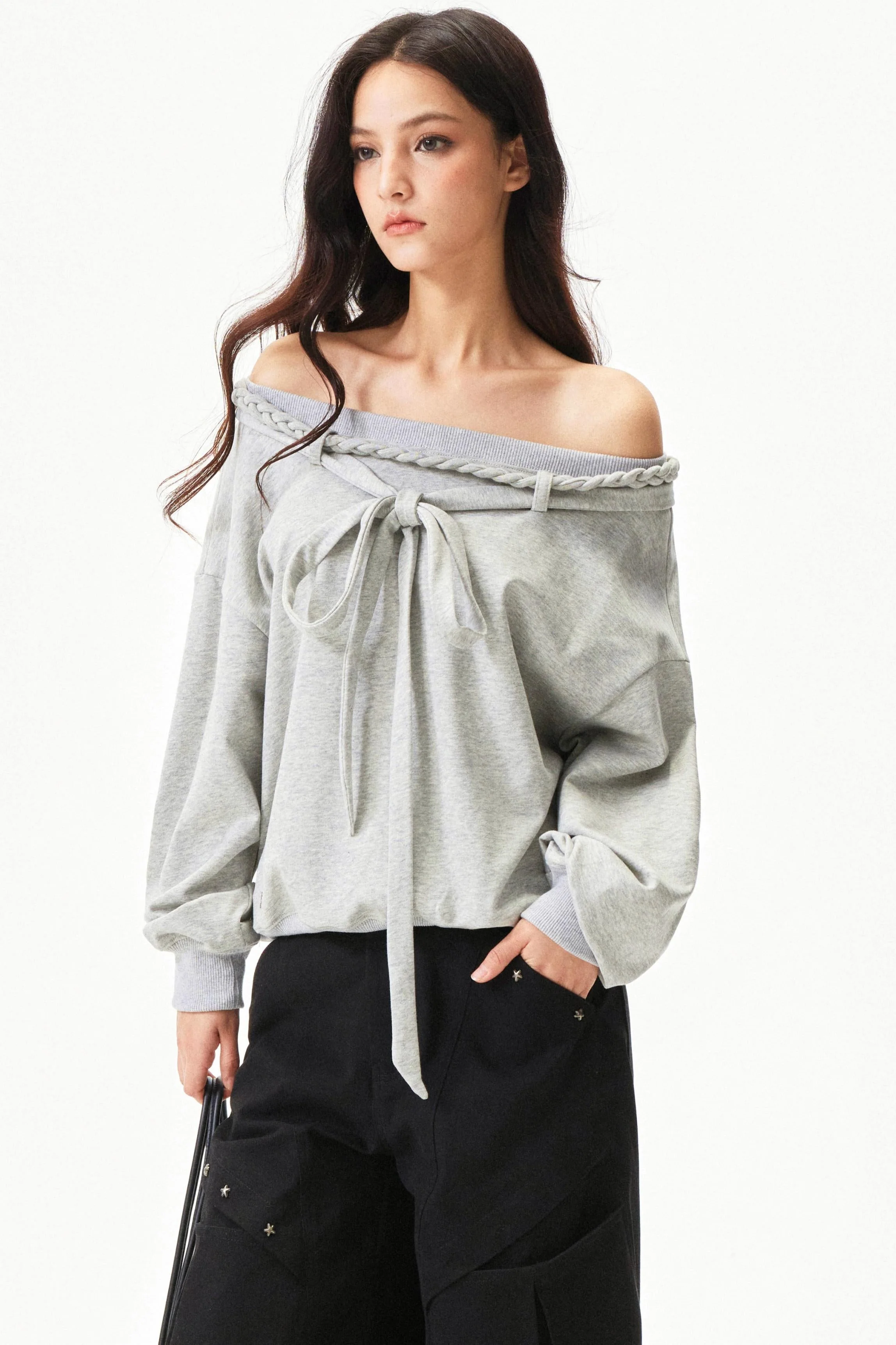 Retro Hand Knit One Shoulder Top - Image 14
