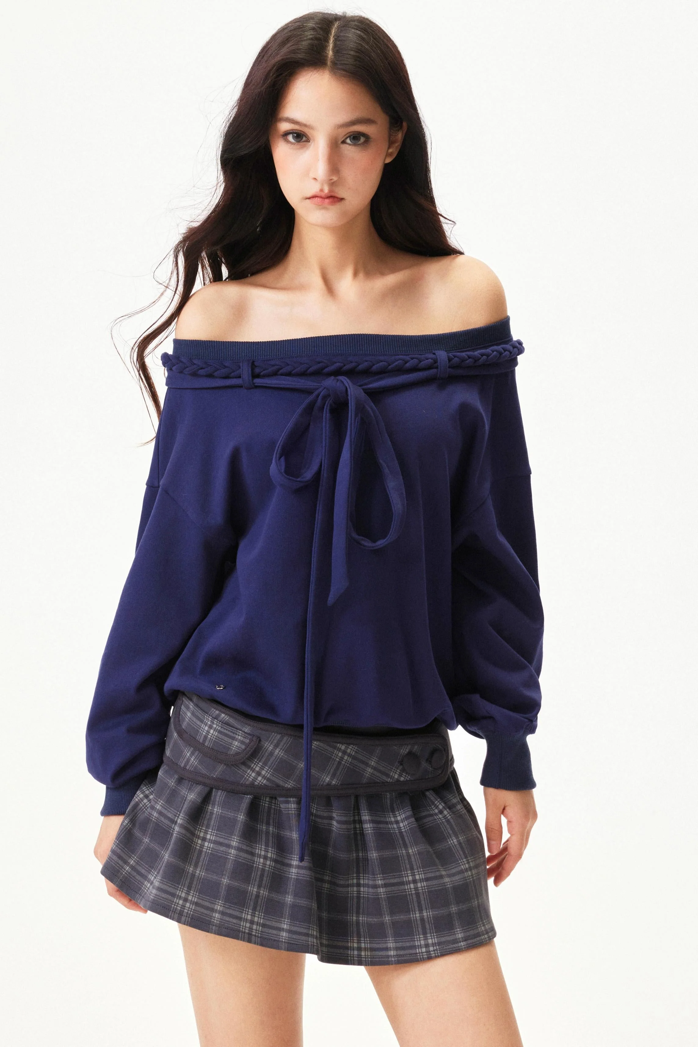 Retro Hand Knit One Shoulder Top - Image 7