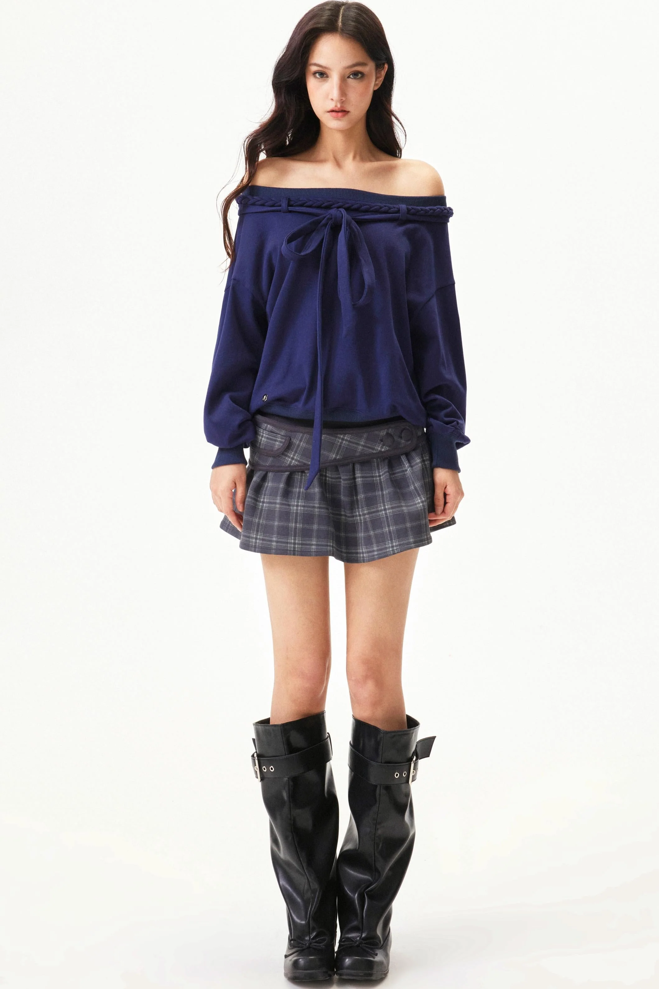 Retro Hand Knit One Shoulder Top - Image 8