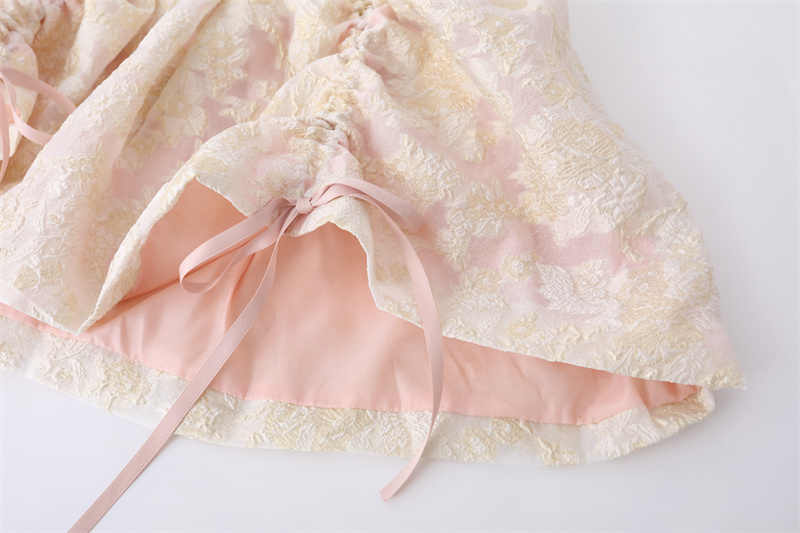 Retro Jacquard Ruffled Dress - Image 7