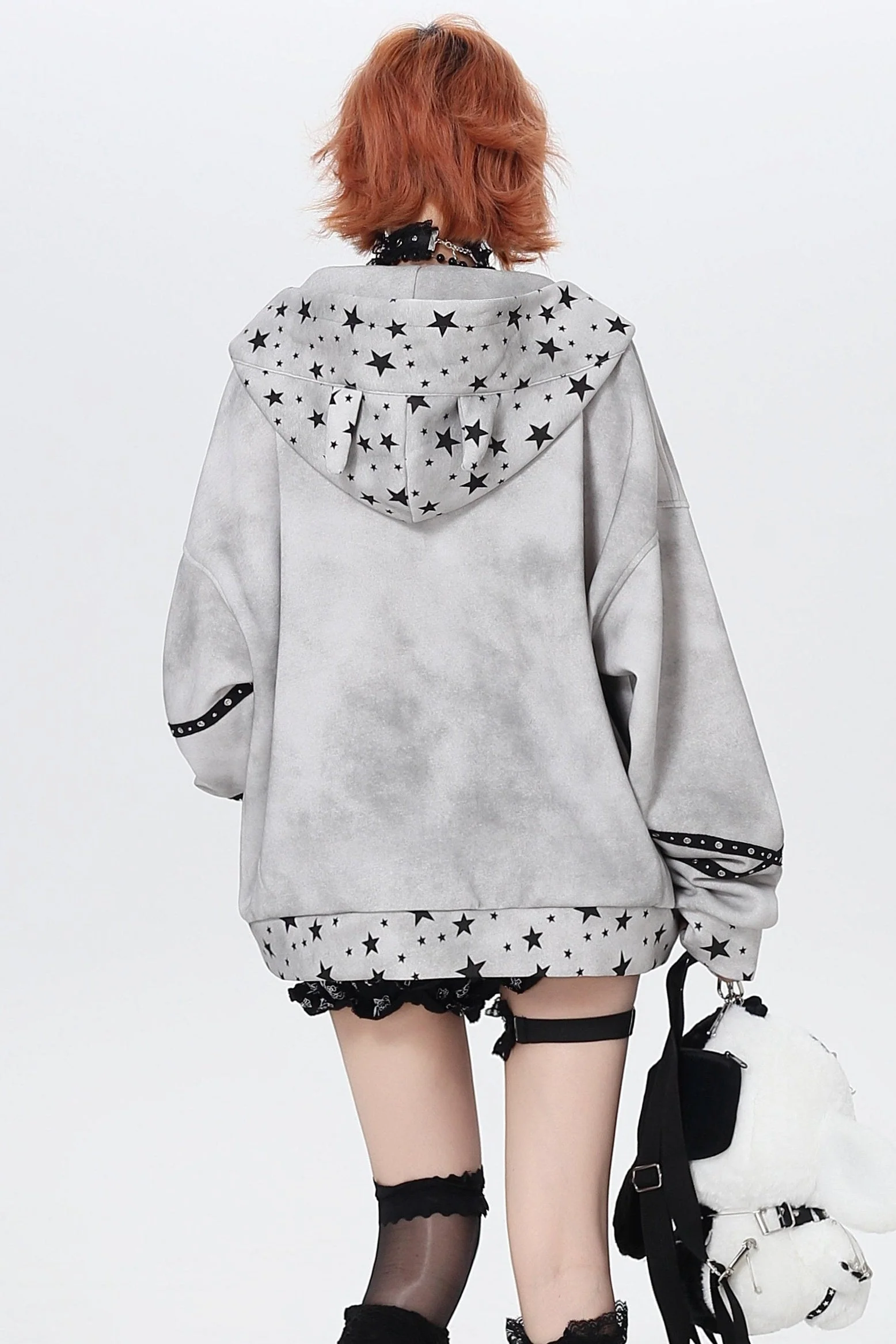 Devil Star Graffiti Hooded Jacket - Image 7