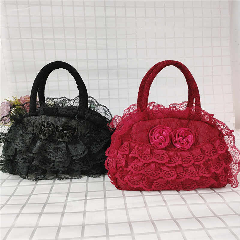 Retro Lace Roses Bag - Image 2