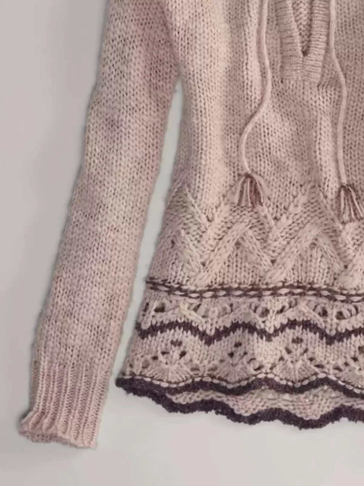 Retro Pink Hoodie Sweater - Image 3